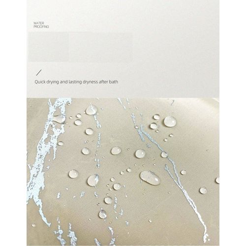 Gris Simple Silver Marbled Shower Curtain - 180*180cm,, Rideau De Douche En Polyester Lavable