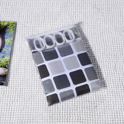 Rideau De Douche à Motifs Mosaïques-180*180cm,rideau De Douche En Polyester Lavable En Machine