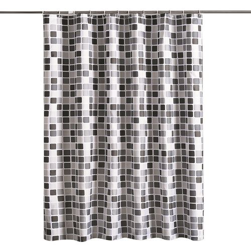 Rideau De Douche à Motifs Mosaïques-180*180cm,rideau De Douche En Polyester Lavable En Machine