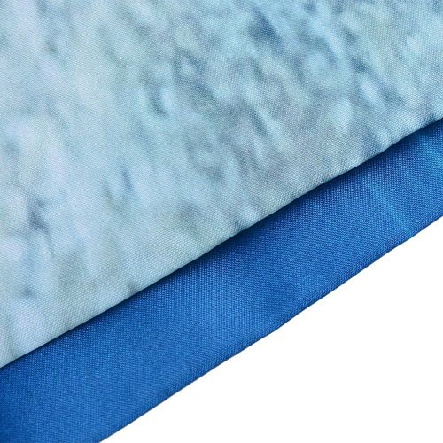 180*180cm Rideau De Douche Abstrait à Vagues Bleu , Rideau De Douche Imperméable Avec Crochets