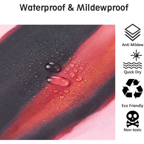 180x180cm，rideau De Douche Rideau De Salle De Bain 3d Imperméable Avec 12 Anneaux Crochets