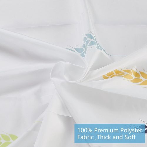 Motif Étoile  Rideau De Douche 180x200cm Polyester Imperméable Tissu Lavable En Machine Rideau