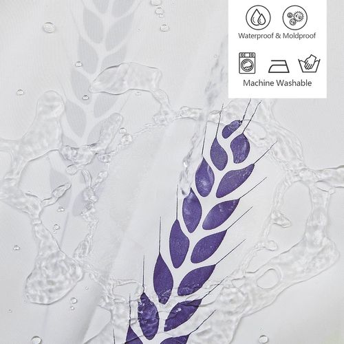 Motif Étoile  Rideau De Douche 180x200cm Polyester Imperméable Tissu Lavable En Machine Rideau