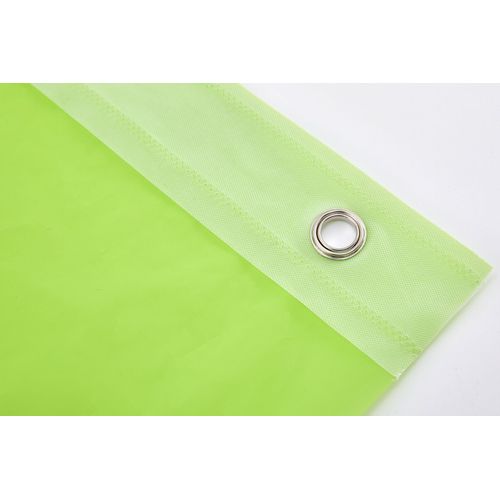 180*180cm Rideau De Douche,peva, Motif Gaufré Vert