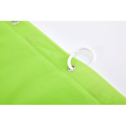 180*180cm Rideau De Douche,peva, Motif Gaufré Vert