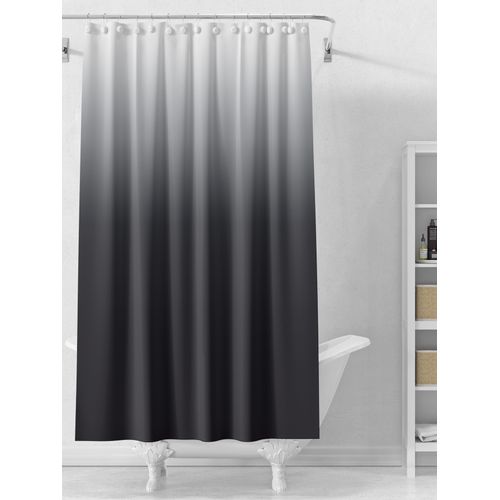 Gris Rideau De Douche En Polyester Imperméable Anti-moisissure, Rideau De Douche 180×180 Cm