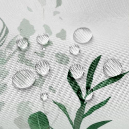 180 X 200 Cmvert Rideau De Douche En Tissu Polyester, Forêt Vierge, Prairie, Plantes Vertes