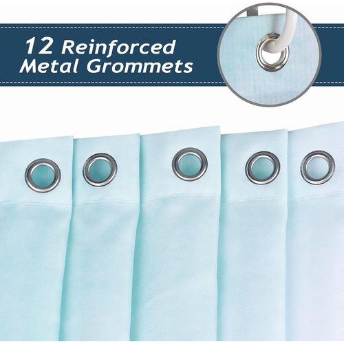 Rideau De Douche Vague Japonaise Kanagawa 180 X 180 Cmstyle De Bambou  Rideau De Bain Tissu Poly