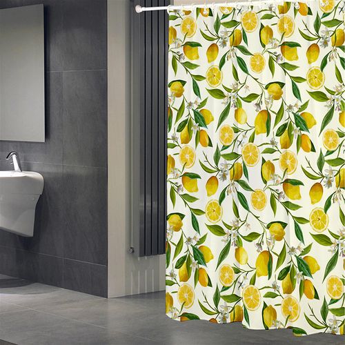 150 X 180 Cm Rideau De Bain Tissu Polyester Anti Moisissure Imperméable Lavable Rideau Salle