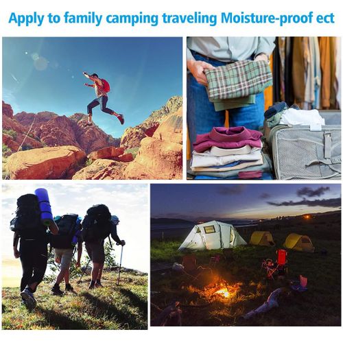 Sacs De Rangement Sous Vide 12 Pièces 6 Sacs 60x40cm Et 6 Sacs 50x35cm, Pas Besoin De Pompepour