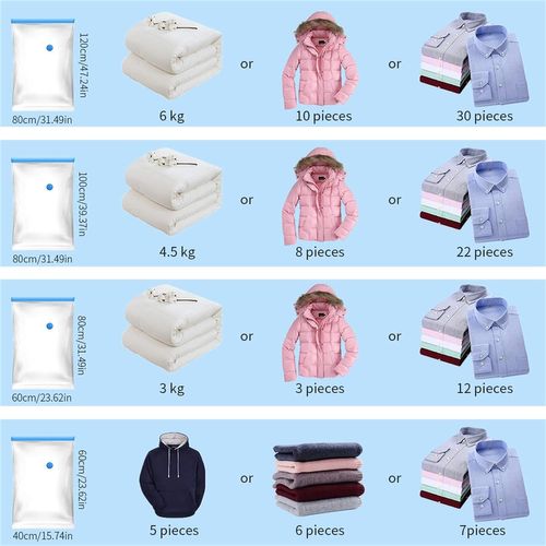 Sacs De Rangement Sous Vide,space Saver Réutilisables,premium Housse De Rangement Sous Vide 18pcs