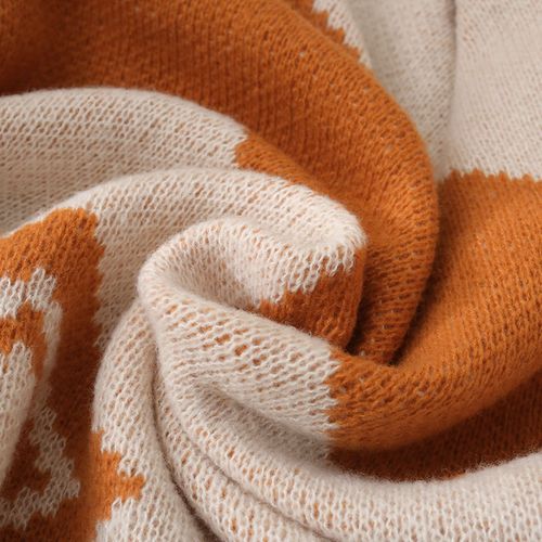 Plaid Tricotée 125x170 Cm - Caramel
