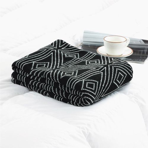 Plaid Doux 110x150 Cm - Noir