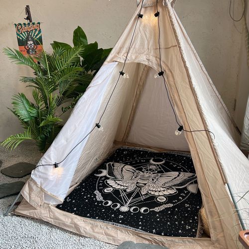 Plaid Papillon Noir Et Blanc Tricotée - 160x130cm