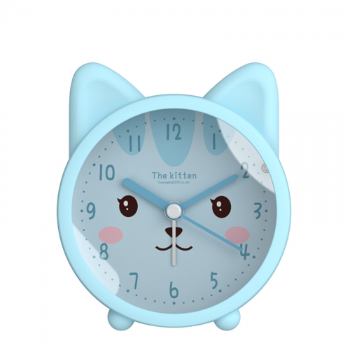 Réveil Animal Mignon Pour Enfants, Chat/réveil -tac, Réveil De Bureau Silencieux Avec -éclairage