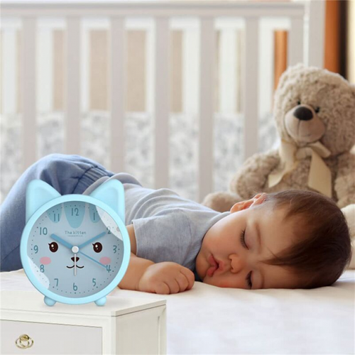 Réveil Animal Mignon Pour Enfants, Chat/réveil -tac, Réveil De Bureau Silencieux Avec -éclairage