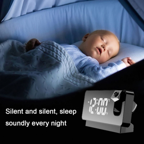 Réveil à Projection Pour Chambre à Coucher, Radio-réveil Numérique Avec Gradateur