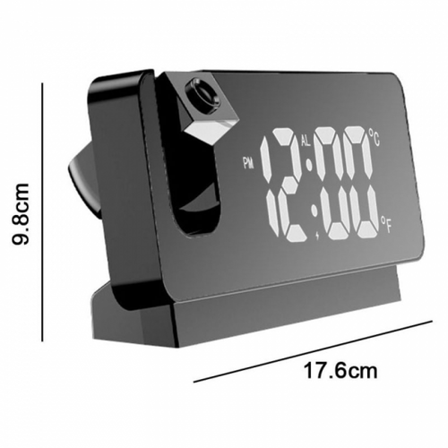 Réveil à Projection Pour Chambre à Coucher, Radio-réveil Numérique Avec Gradateur