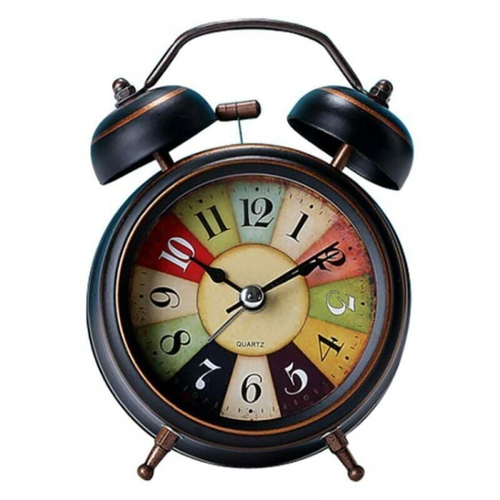 Réveil Analogique Silencieux, Sans Tic-tac Pour Chambre à Coucher, Design Rétro