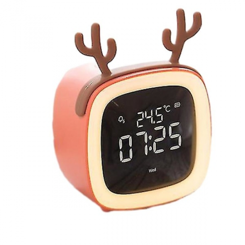 Réveil De Télévision De Dessin Animé Mignon Horloge Électronique LED De Répétition De Répétition