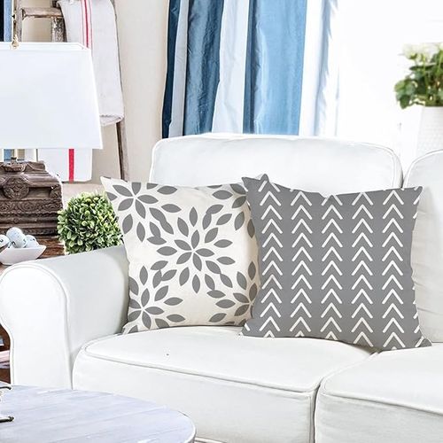 Lot De 4 Housse De Coussin Décoratif Canapé Taie D'oreiller Decoration Canapé Housses De Coussin