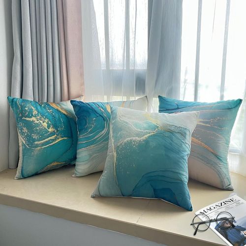 Lot De 4 Housse De Coussin, Housse Coussin 45x45 Housses De Coussin Taie D'oreiller