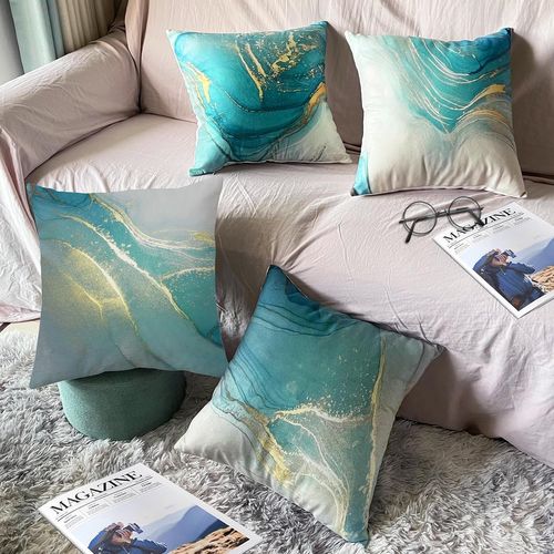 Lot De 4 Housse De Coussin, Housse Coussin 45x45 Housses De Coussin Taie D'oreiller