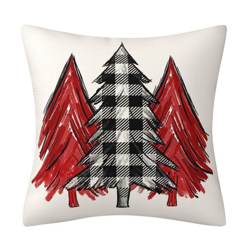 Housse De Coussin De Noël, Housse De Coussin En Lin Imprimé Sable Pour Canapé-lit Taie D'oreille