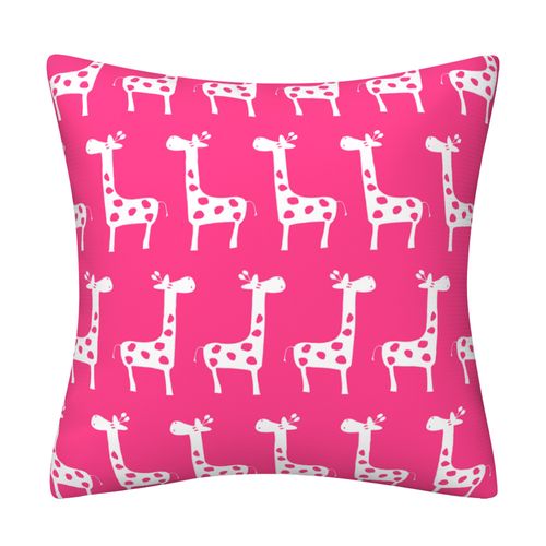 Housse De Coussin Géométrique Rose, Housse De Coussin à Impression Numérique