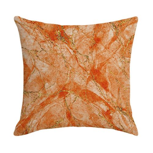 Housse De Coussin à Encre Orange Simple, Housse De Coussin De Canapé Pour Housse De Coussin