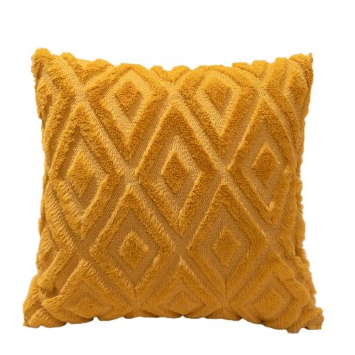 Lot De 2 Housses De Coussin Décoratives En Velours Court En Laine Peluche Douce Style Luxueux