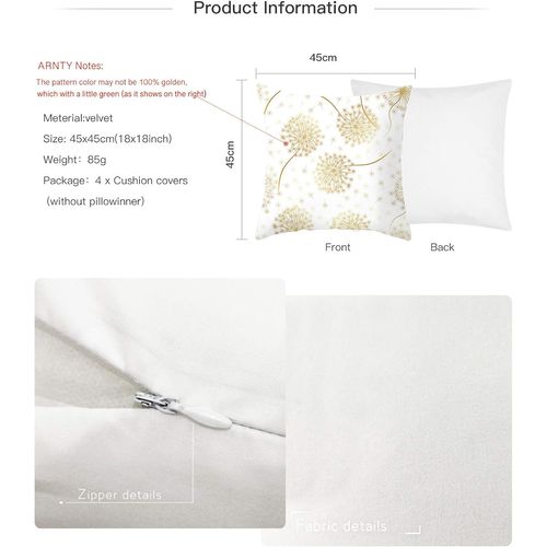 Taie D'oreiller 45x 45cm, Housse De Coussin Canapé Moderne Magnifiques Housses Coussins