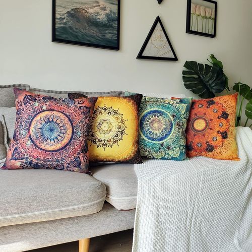 Lot De 4 Housses De Coussin Décoratif Canapé Taie D'oreiller Décoration Pour Chambre, Canapé, Ch