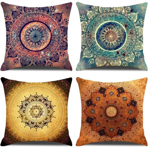 Lot De 4 Housses De Coussin Décoratif Canapé Taie D'oreiller Décoration Pour Chambre, Canapé, Ch