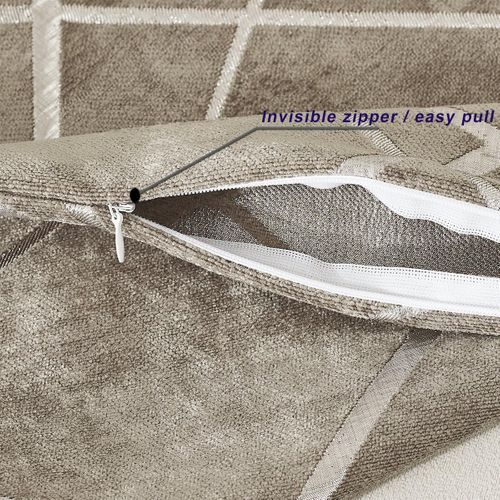 Tawny Luxe Velours  50x50cm  Coussin Couvre Cas, Housse De Coussin De Confortable D'accent