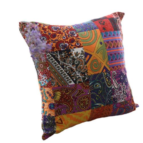 Housses De Coussin Mandala 60x60 Cm Coton Et Lin Taie D'oreiller Décoratives Bohème Imperméables