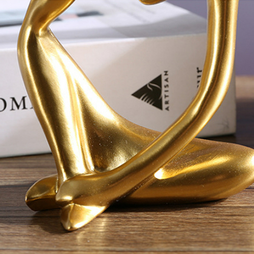 La Statue Du Penseur, Résine Penseur Sculpture Abstraite Statue Caractère Moderne Figurines