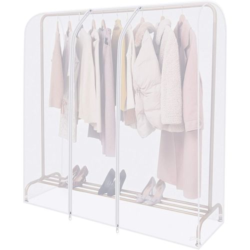 Housse Anti-poussière Pour Étendoir à Linge En Plastique Transparent 120 X 150 X 50 Cm