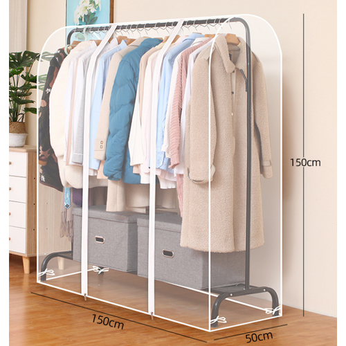 Housse Anti-poussière Pour Étendoir à Linge En Plastique Transparent 150 X 150 X 50 Cm