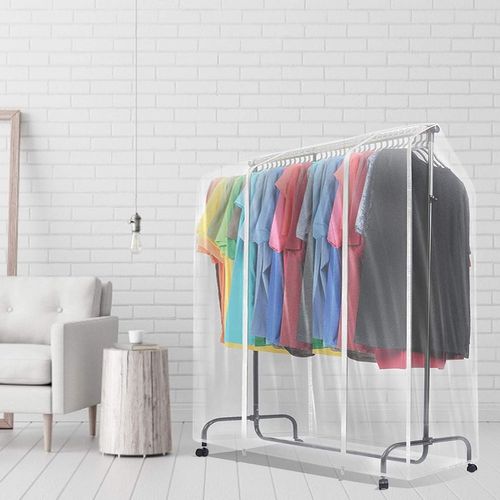 Housse Anti-poussière Pour Étendoir à Linge En Plastique Transparent 150 X 150 X 50 Cm