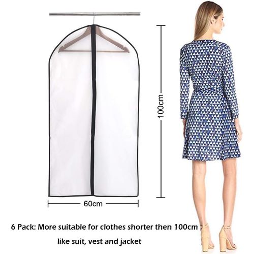 Housses De Vêtements, Anti Poussière Etanche Mite Humidité,housses De Protection Zip Semi Transp