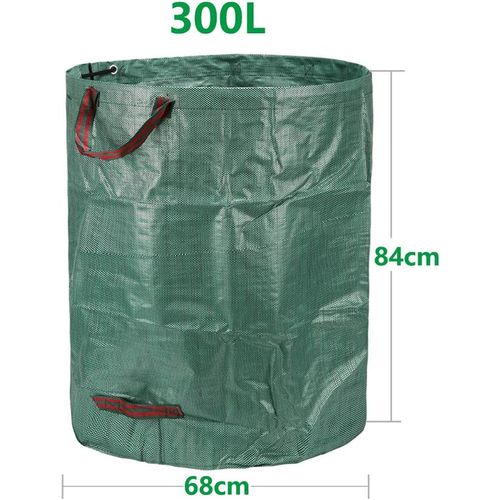 Sacs Poubelles 3x300l, Sacs De Déchets De Jardin Robustes, Grands Sacs Imperméables Et Résistants