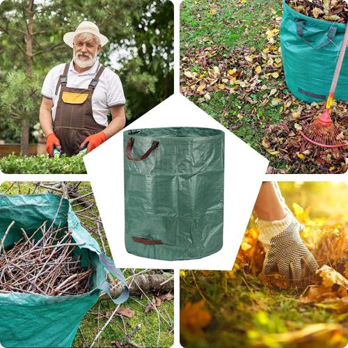 Sacs Poubelles 3x300l, Sacs De Déchets De Jardin Robustes, Grands Sacs Imperméables Et Résistants