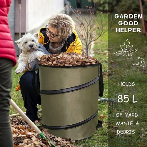 1 Pack De Sacs Poubelles Robustes 90 Litres Diamètre 46 X 55 Cm, Sacs Poubelles Réutilisables