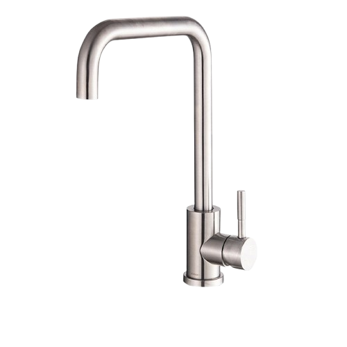 Robinet De Cuisine En Argent Pour Eau Chaude Et Froide, Mitigeur De Lavabo