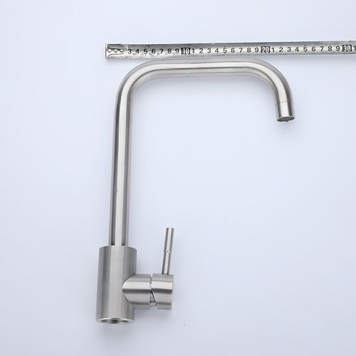 Robinet De Cuisine En Argent Pour Eau Chaude Et Froide, Mitigeur De Lavabo