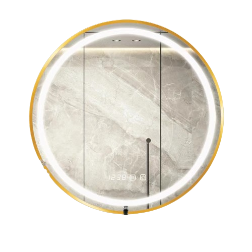 Miroir De Salle De Bain à LED 60 X 60 X 3 Avec Capteur Tactile, Lumière Blanche/blanche Chaude