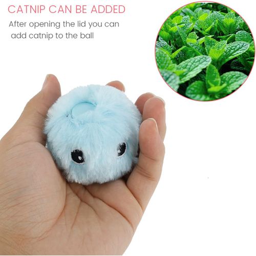 Jouet Interactif Pour Chat Avec Oiseau, Grenouille Et Cricket, Chat En Peluche à Chasser  Bleu