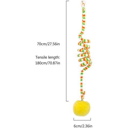 Jouets Pour Chat à Ressort De Suspension Et à Pompon, Faciles à Ranger Convient à Une Large