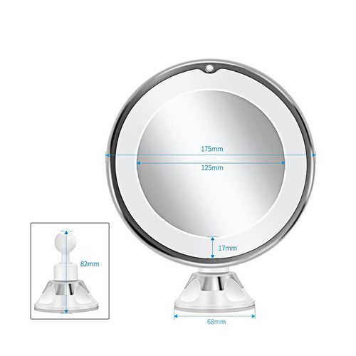 Miroir De Maquillage LED Avec Lumière D'appoint Grossissement 10x Prise USB